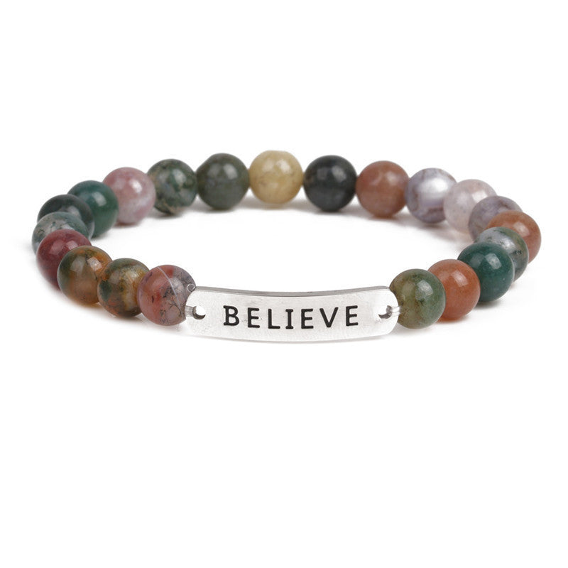 Believe Volcanic Stone Bracelet