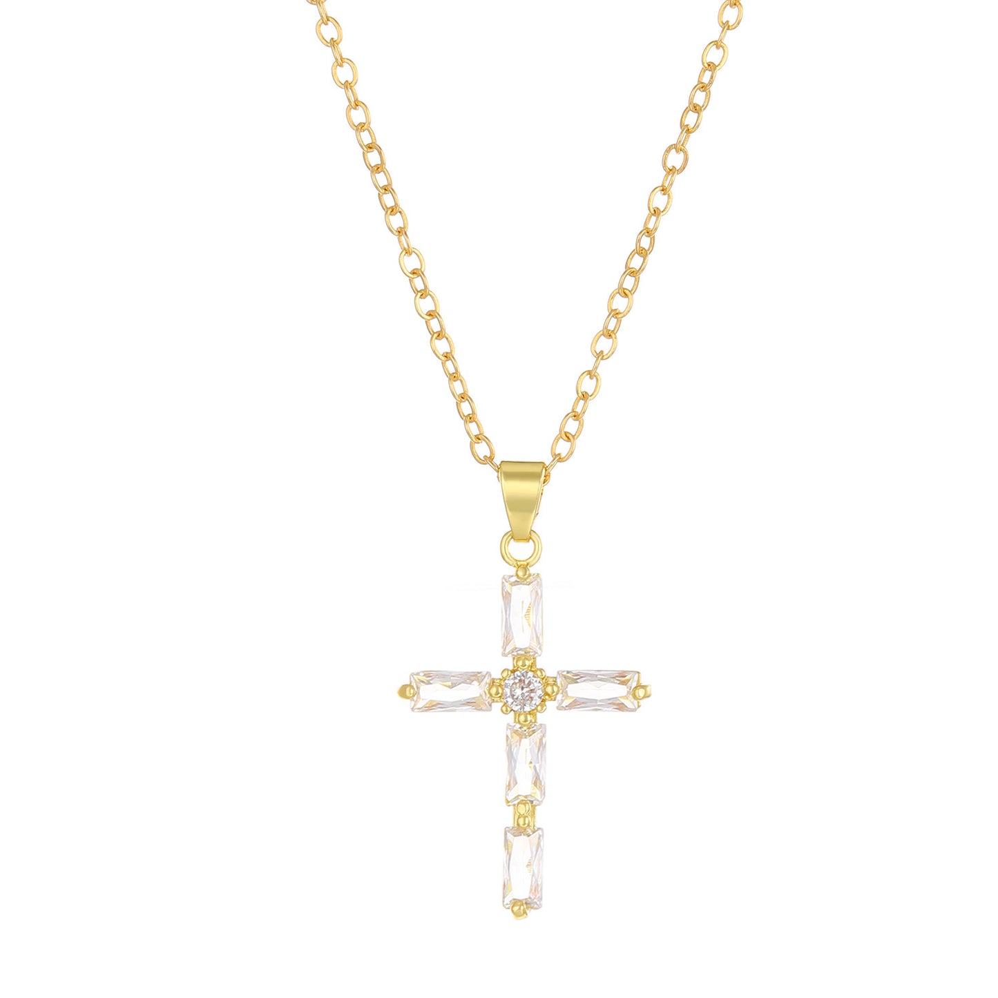 Diamant Kreuz Kette