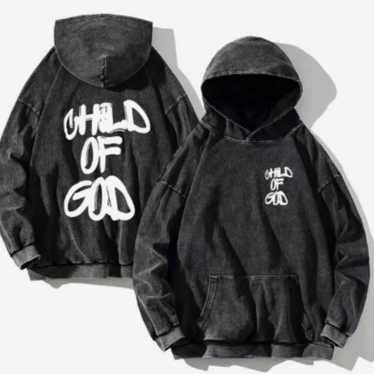 360g Heavy Cotton Distressed Washed Hoodie Drop-shoulder Loose Fit Sweatshirt