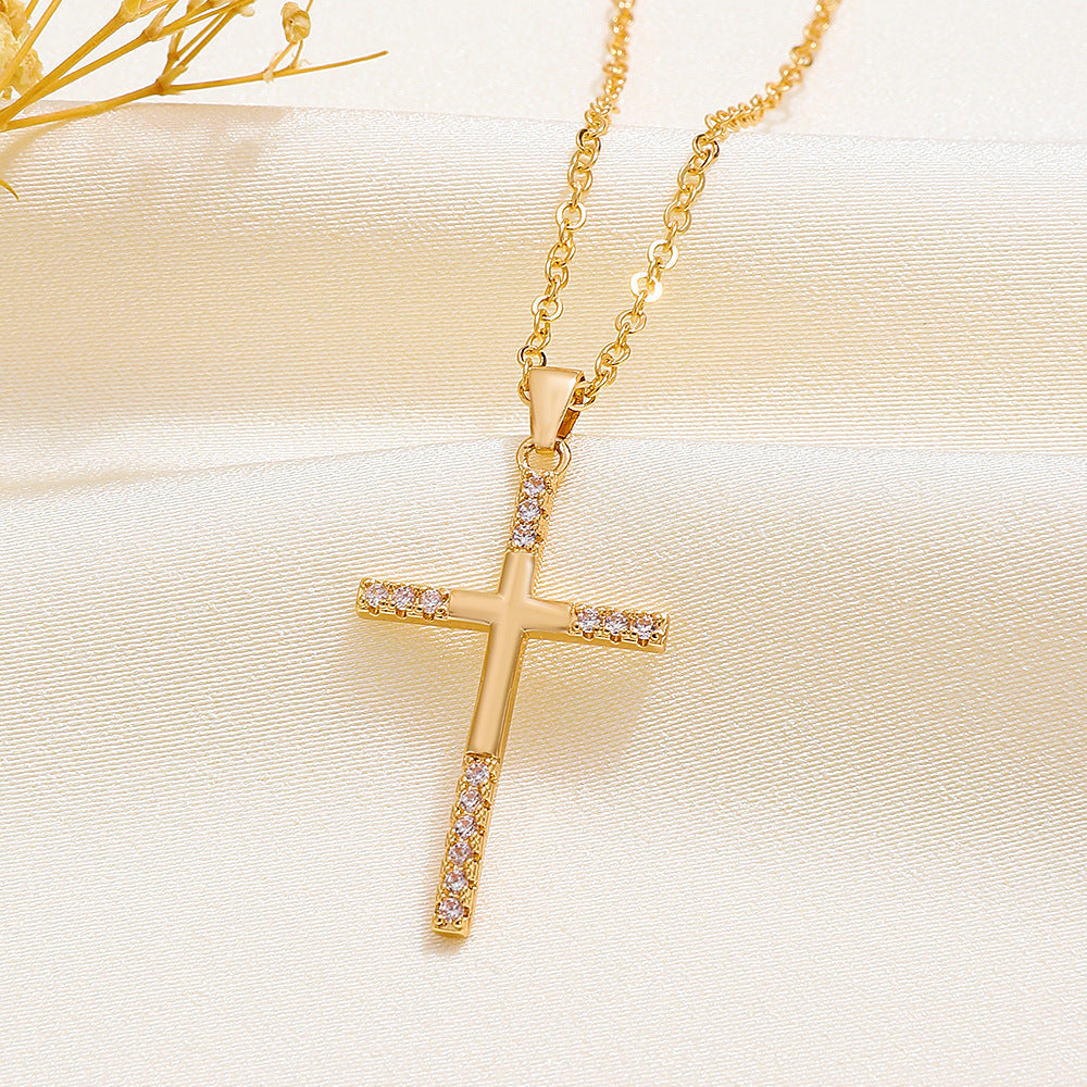 Diamant Kreuz Kette